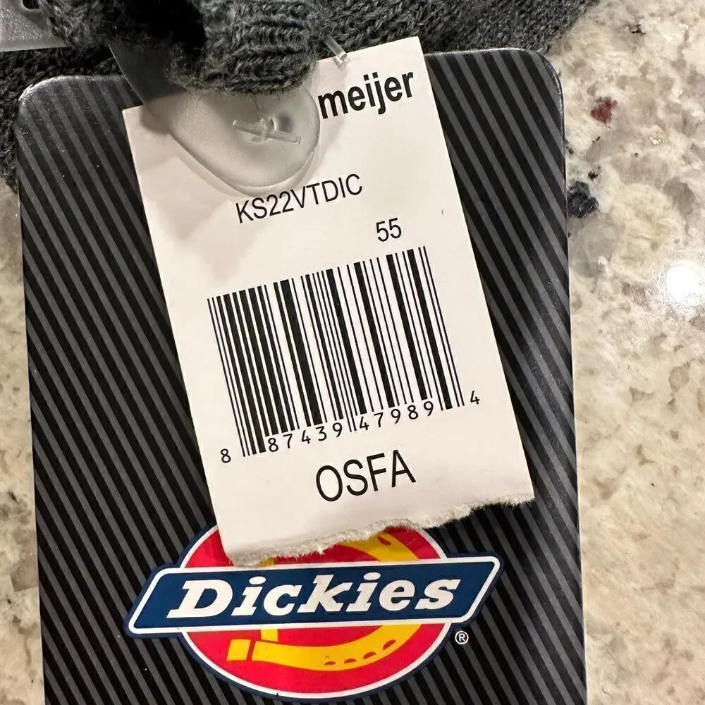 Dickies gray scarf NWT dark gray sweater feel